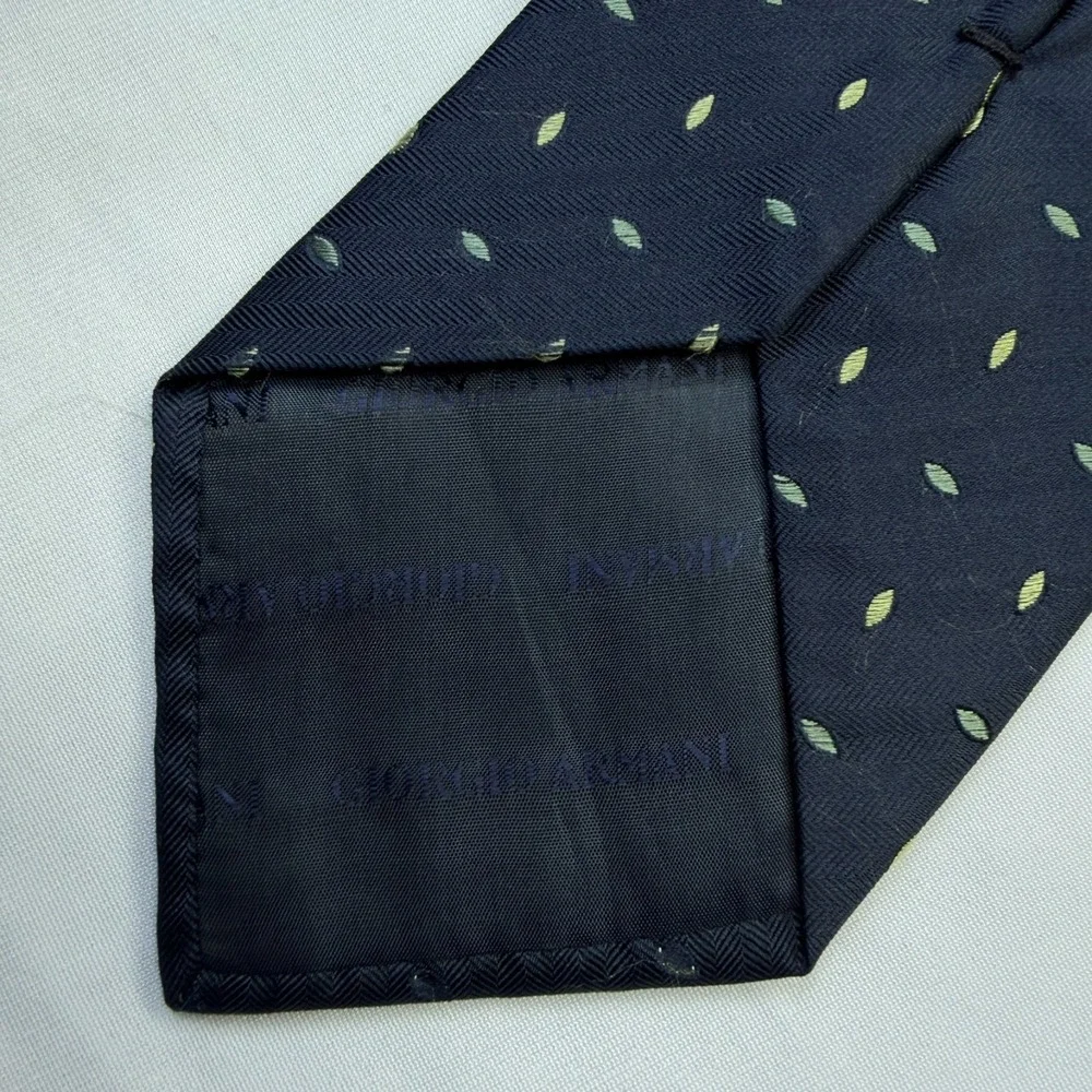 Armani Collezioni Neck Tie Navy Silk 59